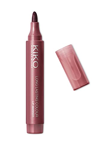 KIKO Milano Long Lasting Colour Lip Marker 107 | No transfer lip marker with a natural tattoo effect and extremely long-lasting wear (10 hours) - 107 Plum