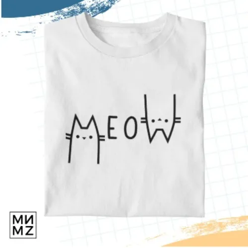 MNMZTEE | MEOW FUNNY CAT GRAPHIC TEES WOMEN SHIRT