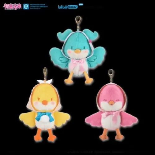 Vocaloid Bird Keychain Set Hatsune Miku Luka Rin