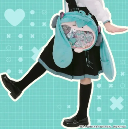 Hatsune Miku Soft Smile Storage Cartoon Backpack 4Way Cute Body Series Two-Dimensional Peripheral
