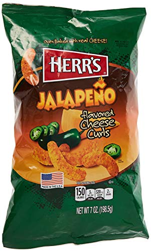 Herr's Jalapeno Cheese Curls 7oz (198g)