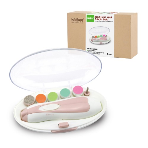 Haakaa Baby Nail Care Set, Pink/White