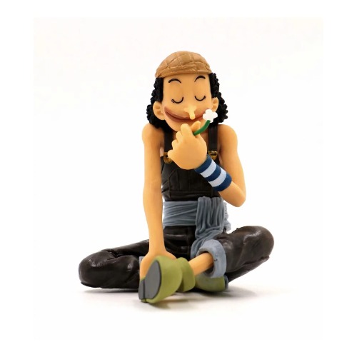 Anime Usopp Smell Flowers Sitting Posture Figure Action Figure Gift 4.7inch - 