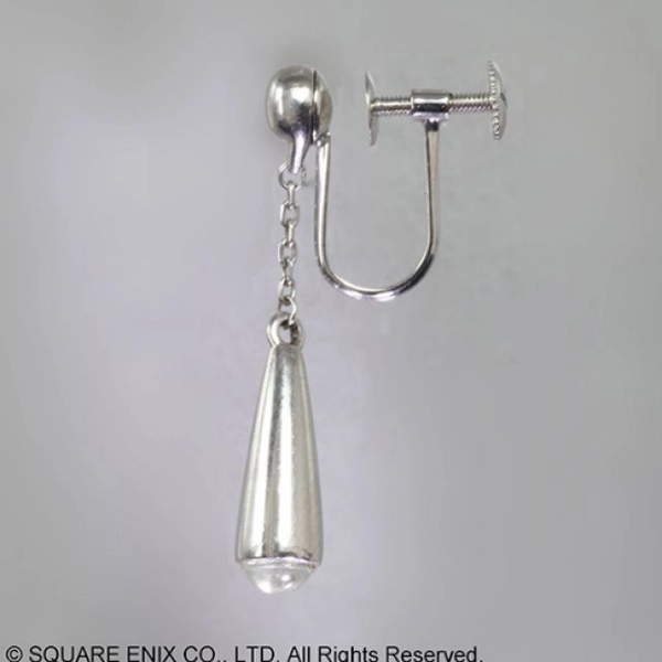 FINAL FANTASY VII ADVENT CHILDREN SILVER EARRING - TIFA LOCKHART