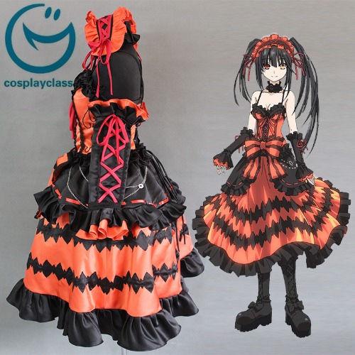 DATE A LIVE Tokisaki Kurumi Nightmare Dress Cosplay Costume - CosplayClass