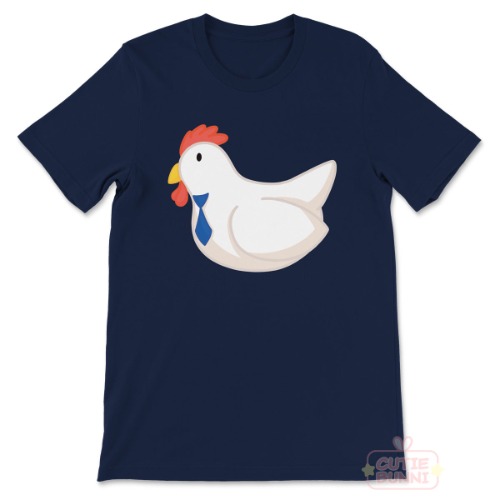 Hen Tie Business Chicken T-Shirt (Navy) - S