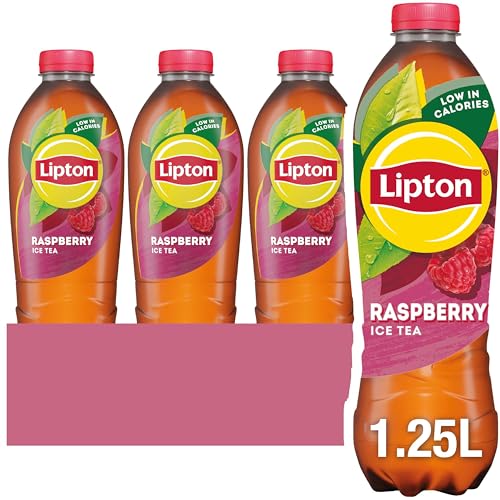 Lipton Raspberry Ice Tea, 1.25L (Pack of 6) - Raspberry - 1.25L (Pack of 6)