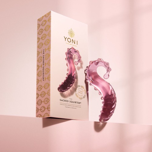 The Sacred Squirter® Glass Dildo Pleasure Wand | Pink