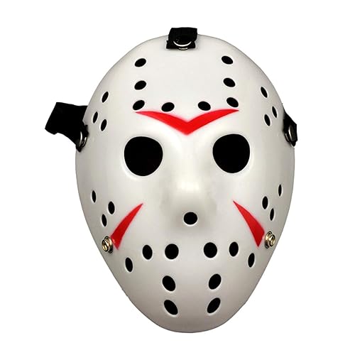 COSTOYFUN Halloween Costume Horror Mask Cosplay Costume Mask Party Masquerade Props Mask - White