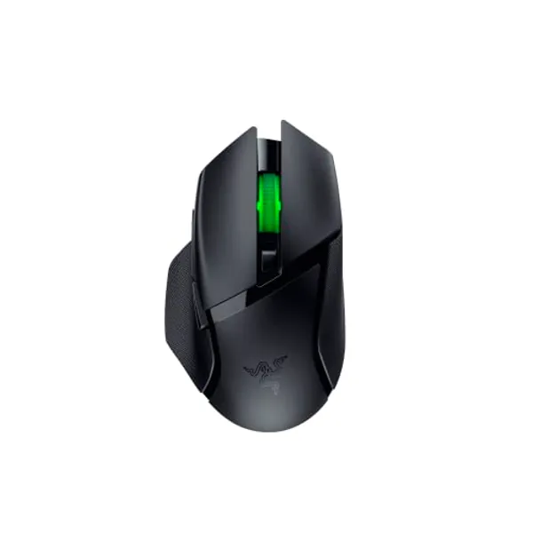 Razer Basilisk V3 X HyperSpeed Wireless Gaming Mouse: 285 Hr Battery with AA Battery - 18K Optical Sensor - Mechanical Switches - Chroma RGB - 9 Programmable Controls - Black