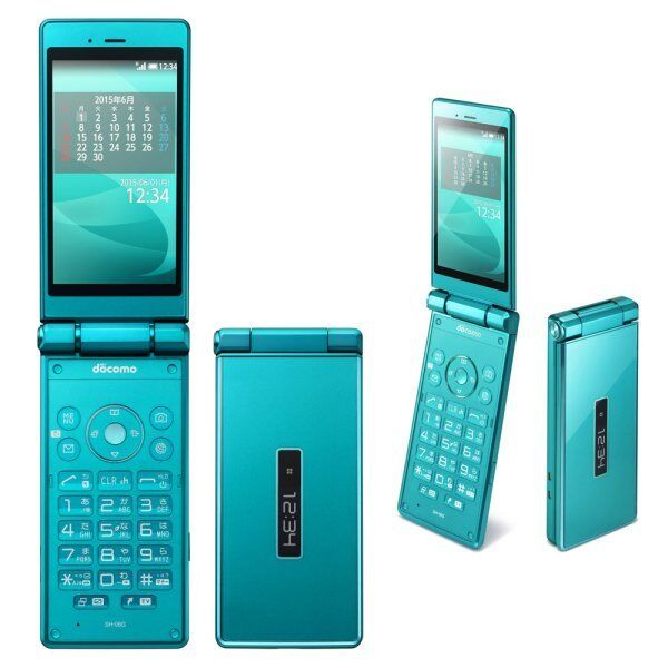 DOCOMO SHARP SH-06G AQUOS KEITAI ANDROID FLIP PHONE UNLOCKED NEW APP MARKET INCL