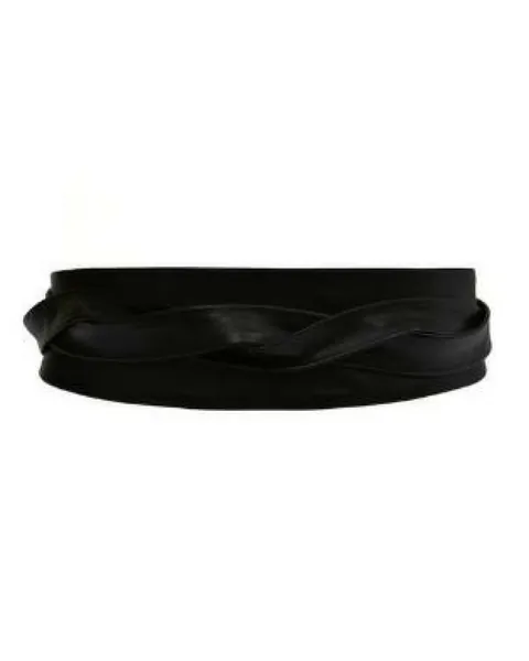 Wrap Leather Belt - Black | Default Title