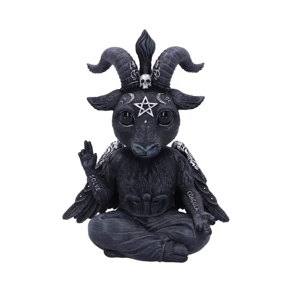 Nemesis Now Cult Cuties Baphoboo 30 cm (stor), harts, svart, Cult Cuties Baby Baphomet-figur, perfekt för alla makabersamlingar, gjutna i den finaste hartsen, skickligt handmålad
