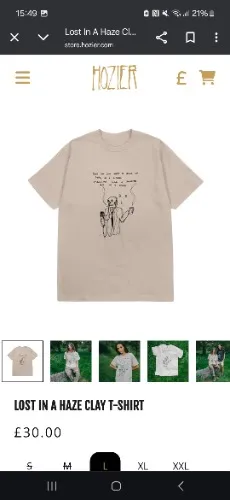 Hozier lost in a haze tshirt