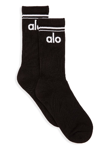 Unisex Throwback Sock - Black/White | Black/White / S