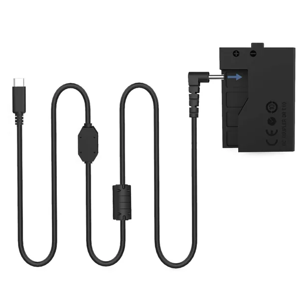 F1TP DR-E10 DC Coupler LP-E10 USB-C Kit Replace ACK-E10 AC Power Adapter for Canon EOS Rebel T3 T5 T6 T7 1100D 1200D 1300D 1500D 2000D Kiss X50 X70 X80 X90 Cameras. - DR-E10