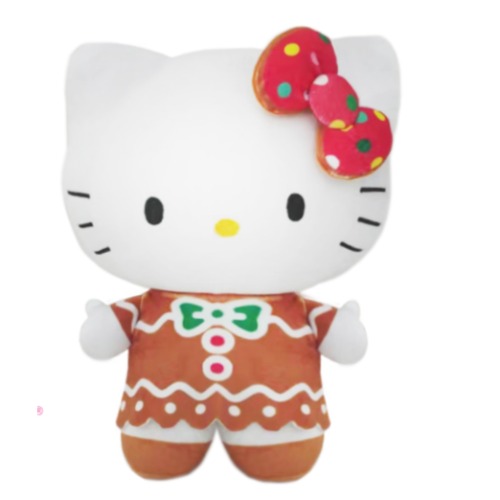 10.5" Sanrio Hello Kitty in Gingerbread Dress Christmas Stuffed Plush | Default Title