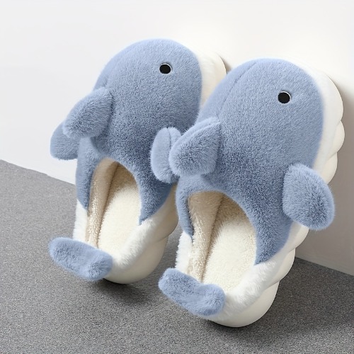 Unisex Cute Home Slippers Soft Plush Cozy House Slippers Anti-skid Slip-on Shoes Indoor For Men Winter Shoes