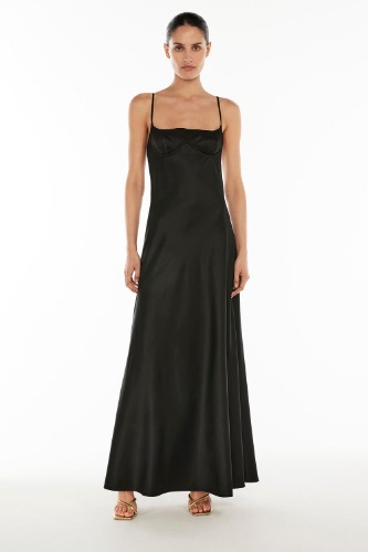 Save The Date Slip Dress | BLACK / 6