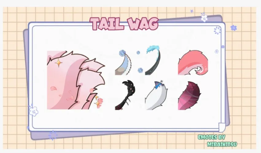 Animate Emote of Kirell's tail (MiraiKitsu on VGen)