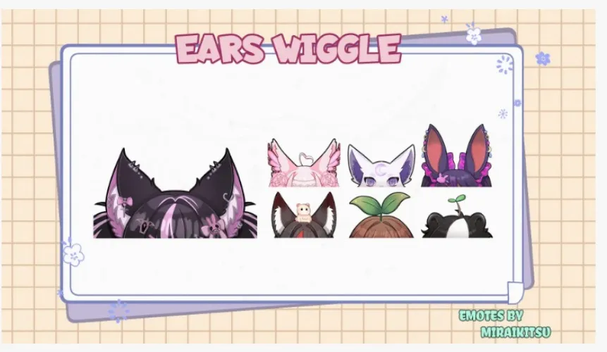 Animate Emote of Kirell's ears (MiraiKitsu on VGen)