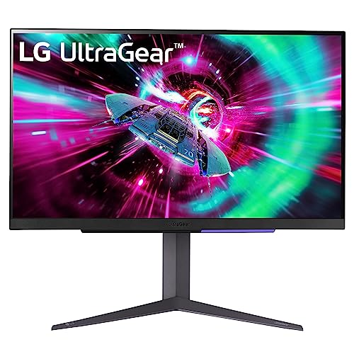 LG UltraGear 4K Gaming Monitor 27GR93U, 27 inch, 4K, 144Hz, 1ms GtG, IPS Display, HDR 10, NVIDIA G-Sync & AMD FreeSync compatible, Smart Energy Saving, Displayport, HDMI - 27 inch - 144Hz | UHD