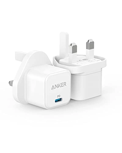 USB C Plug, Anker 2-Pack PowerPort III 20W Cube Fast Charger for iPhone 14/14 Pro/14 Pro Max/13 Pro/13 Pro Max, Galaxy, iPad (Cable Not Included)