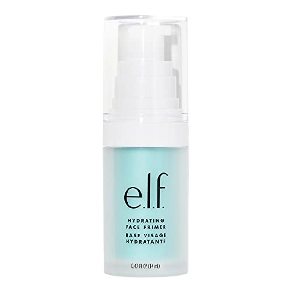 e.l.f, Hydrating Face Primer, Lightweight, Long Lasting, Creamy, Hydrates, Smooths, Fills in Pores and Fine Lines, Natural Matte Finish, Infused with Vitamin E, 0.47 Oz