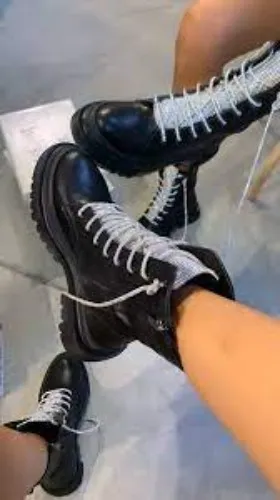 OMG Sequin Laced Boots