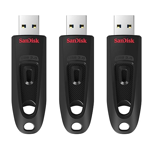 SanDisk 32GB 3-Pack Ultra USB 3.0 Flash Drive (3x32GB) - SDCZ48-032G-GAM46T Black - 32GB (3-Pack) - New Generation