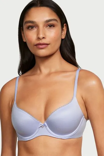 Victoria's Secret Blue Crescent Lightly Lined Demi Bra