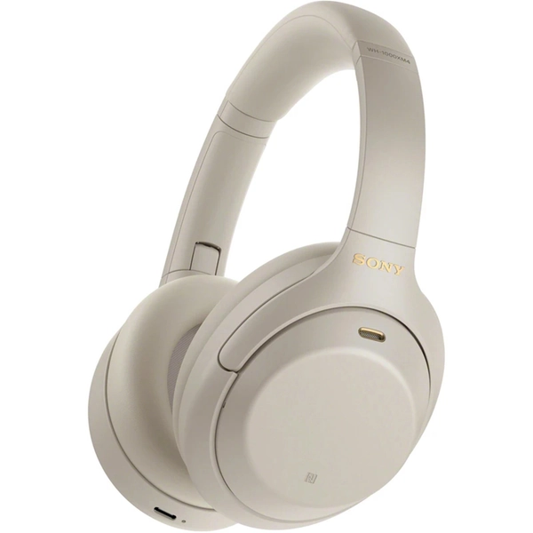 Sony WH-1000XM4 Wireless Over-Ear Noise Cancelling Headphones - Silver ANC - Up to 30 Hours Battery Life