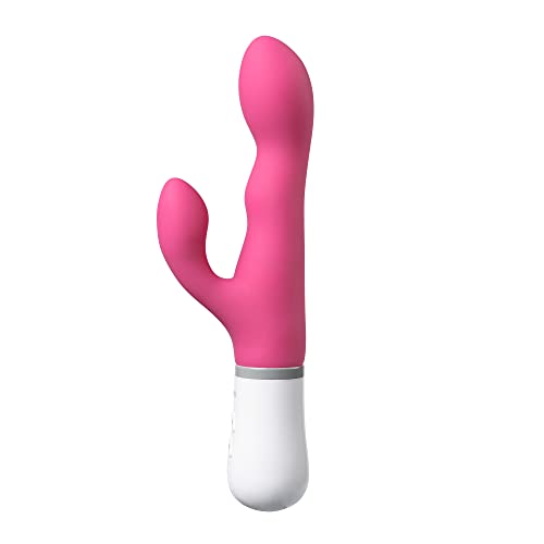 LOVENSE Nora Rabbit Vibrator with APP Control, Pink Thrusting Vibrator Rabbit with Dual Motor, Clitoral Stimulator Dildo Massager, Sex Toys for Women with Smartphone Wireless Bluetooth