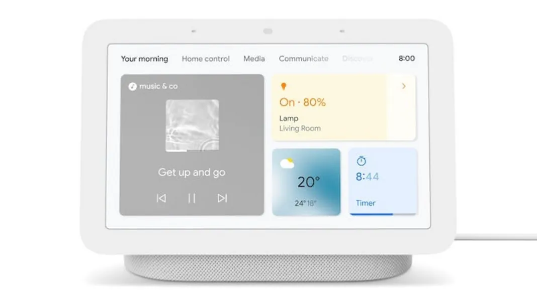 Google Nest Hub (2nd Gen) 7" Smart Home Display - Chalk