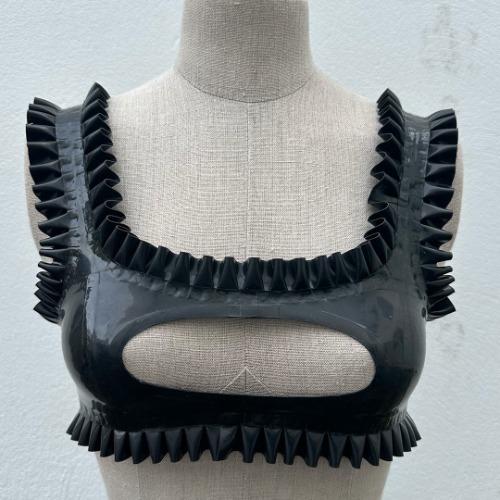 Black D'arcy Mini Crop Top | SMALL