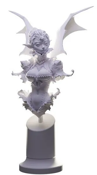 Asteria, Princess of Starlight Bust | Female fantasy miniature pin up miniature ampire 3d resin print model | 75mm| by Blackthorn Miniatures