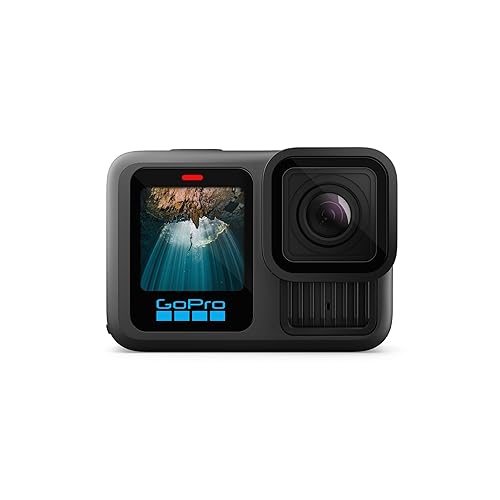 GoPro HERO13 Black - Waterproof Action Camera with 5.3K60 Video, 27MP Photo + Compatability with HB-Series Lenses - H13