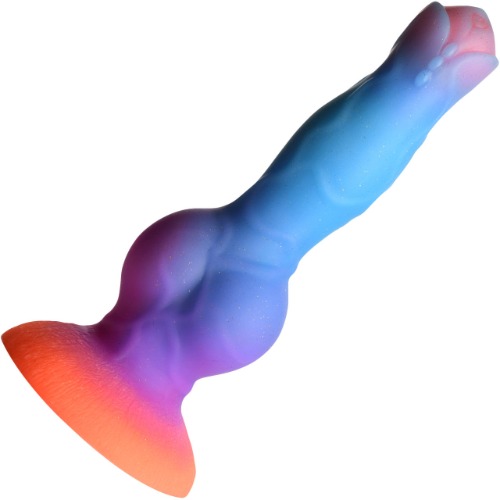 Space Cock Glow-in-The-Dark Alien 8.5" Silicone Suction Cup Dildo By Creature Cocks | Default Title