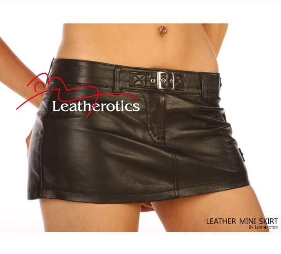 Mini Leather Skirt Black