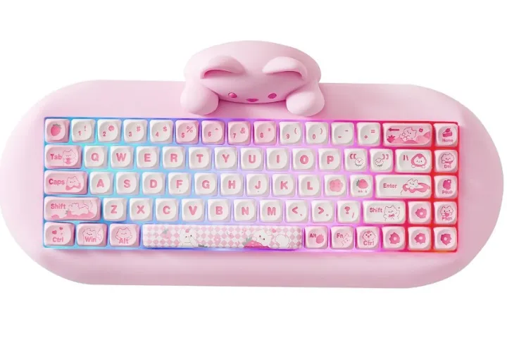 PRE-ORDER YUNZII C68 Hi-Fi Mechanical Keyboard | Pink / Milk-Linear