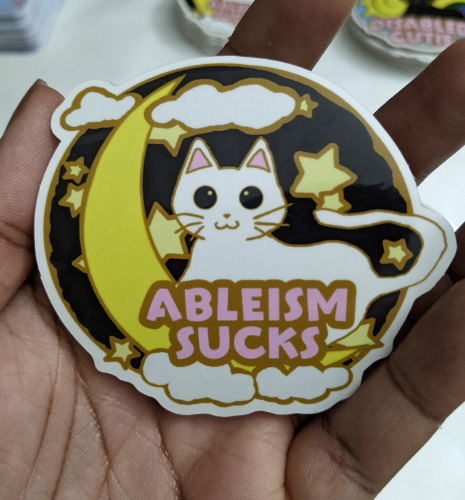 Moon Cat 3" Vinyl Sticker