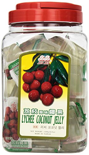 Jin Jin Lychee Coconut Candy Jelly Cups, 52.9 oz. - 3.3 Pound (Pack of 1)