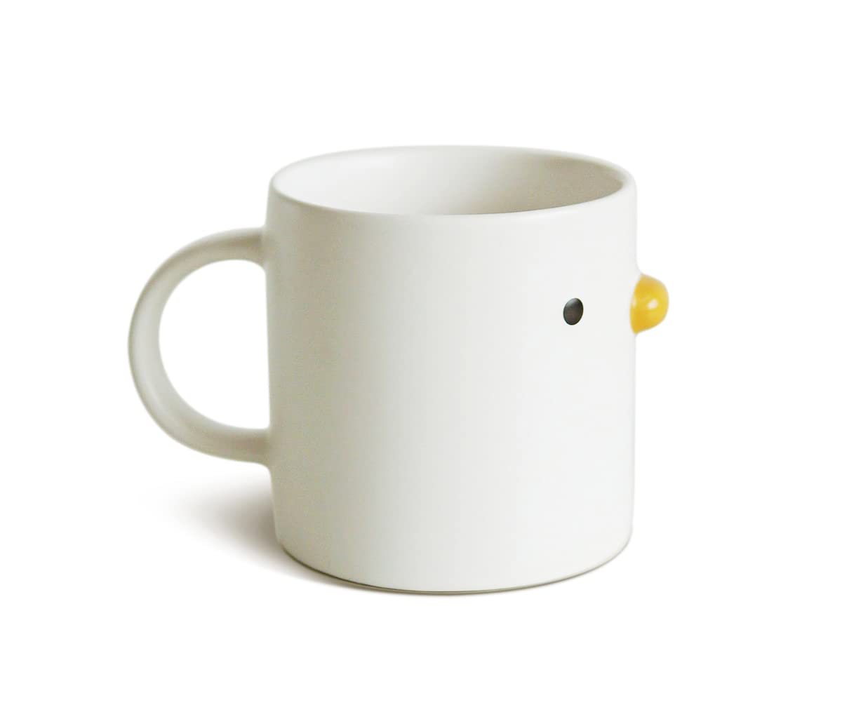 PURROOM Funny Chick Coffee Mug, Handmade Glaze Duck Cup, Safety Ceramic Milk Latte Mugs, 400ml/14oz Cute Tea Cup. Best Gifts for Coffee & Tea Lovers. - Cappuccino Mug $29.99