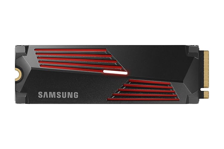 SAMSUNG 990 PRO Heatsink SSD 4TB, NVMe M.2, Speeds Up to 7,450MB/s Best for PlayStation® 5 (PS5 SSD) Console Expansion MZ-V9P4T0CW - 990 PRO w/ Heatsink - 4TB