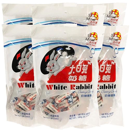 White Rabbit Creamy Candy 6.3 Oz (180 Gram) (Pack of 6)