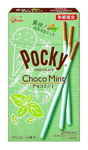 POCKY CHOCO MINT - Mint - 2.14 Ounce (Pack of 2)