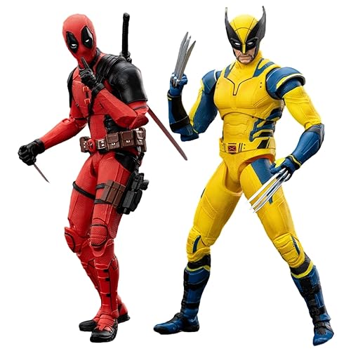 LonullyMege Wolverine and Dead Full Set 2-Pack Action Figure 7 inch 1/10 Scale Legends Series Collectable Toys with Lots of Accessories Gift(Wolverine & Dead) - Wolverine & Dead