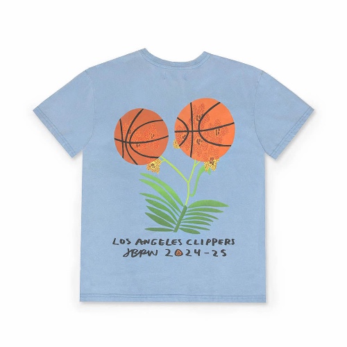 City Edition Floral Basketball T-Shirt | Pacific Blue / L