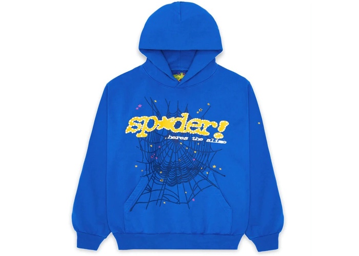 Spyder Web Hoodie Blue w/ Yellow | XL