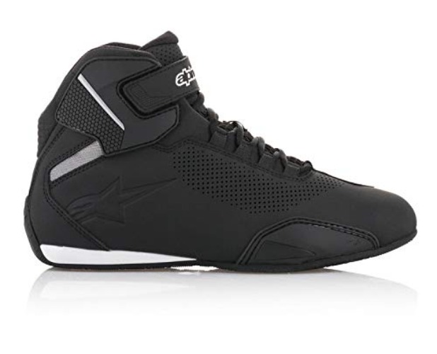 Alpinestars Men's Sektor Vented Street Motorcycle Shoe, Black, 9 - 9 - Black